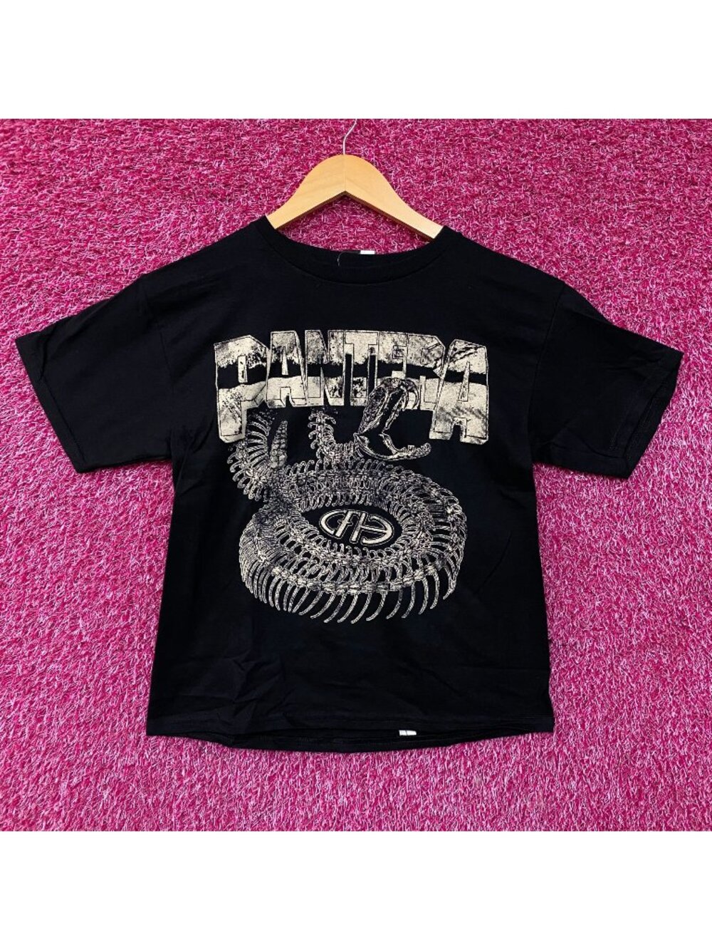 Pantera Cowboys From Hell Snake Skeleton Graphic T-Shirt XS